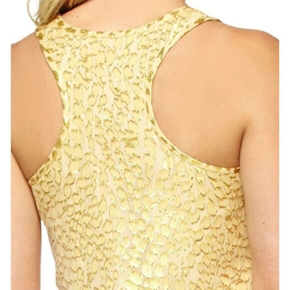 Lilly Pulitzer Silk Betty Metallic Gold Jacquard Packin Heat Chiffon Dress XS - Picture 7 of 12